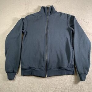 Vintage Juicy Couture Track Jacket Womens Medium Blue Full Zip Fleece Made USA‎